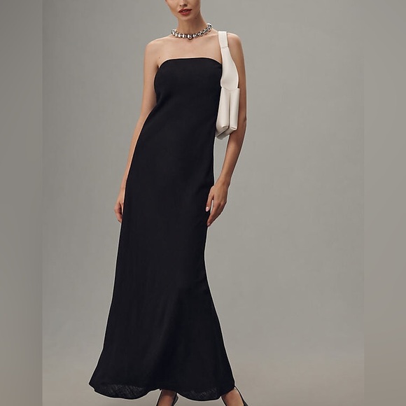 Anthropologie Dresses & Skirts - NWT Anthropologie The Fleur Strapless Maxi Slip Linen Blend Dress Size S